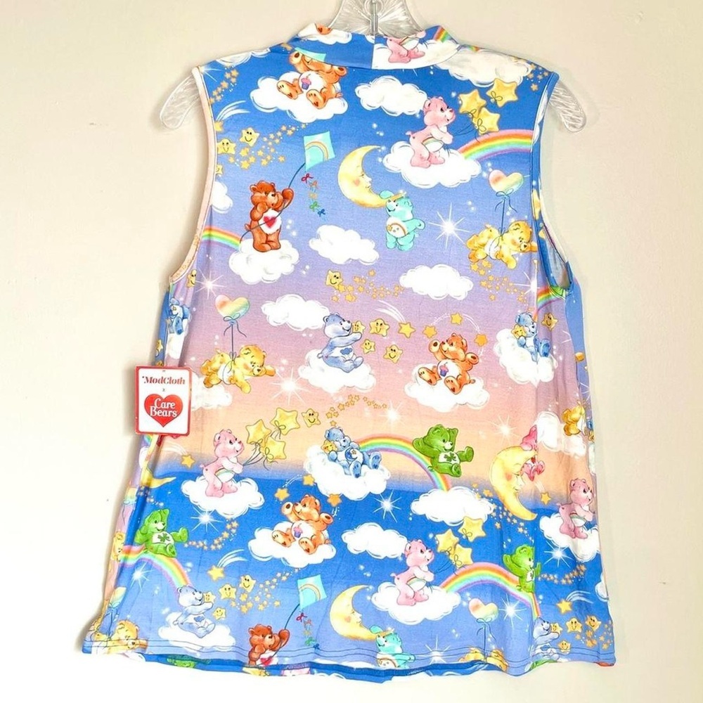 Modcloth Blue Care Bears Print Top - Picture 2 of 6